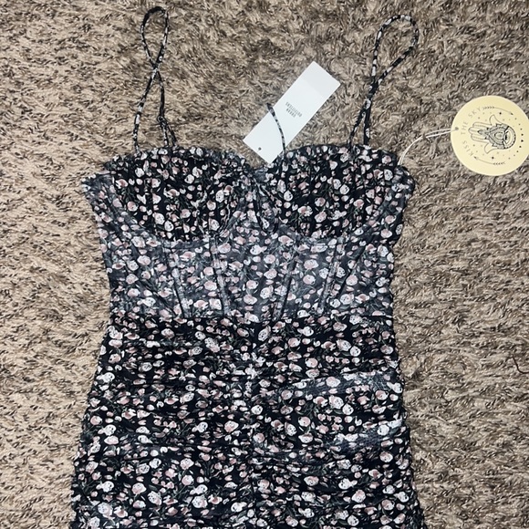 Urban Outfitters, Kiss The Sky Black Floral Dress. - Picture 2 of 4
